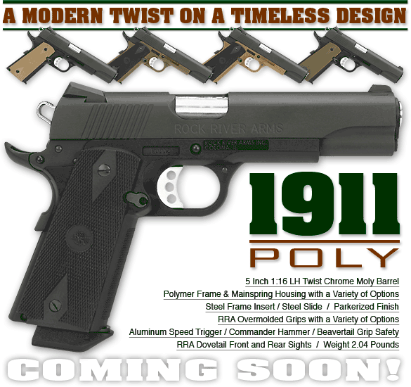 Sheet steel, brass and polymer 1911s