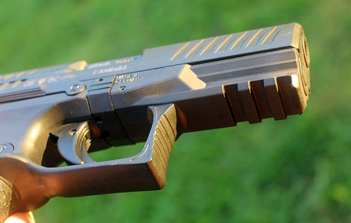 close up view of walther ppq m2
