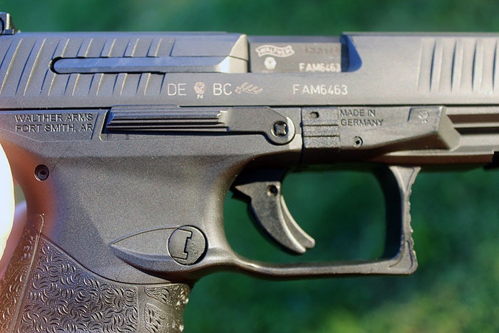 close up view of walther ppq