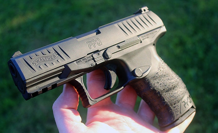 walther ppq resting in hand