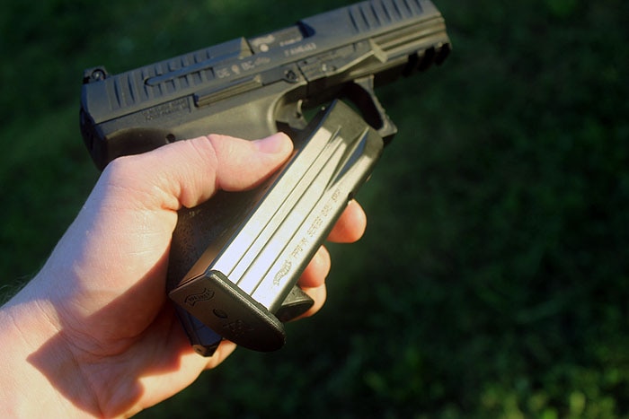 taking a mag out of a ppq m2