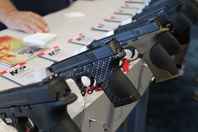 Smith & Wesson M&P pistols at the NRA-AM 2015. (Photo: Jacki Billings)