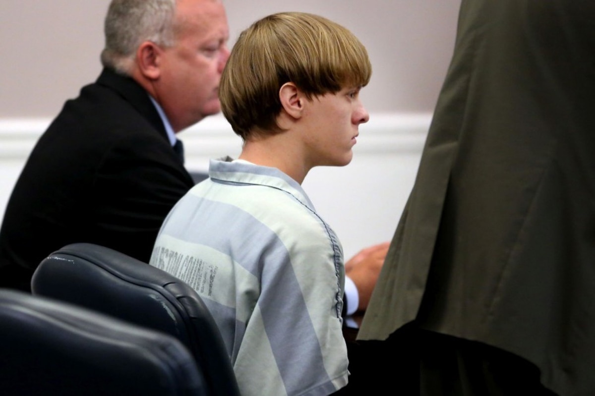 Dylann Roof appears at a court hearing in Charleston, S.C., on July 16. (Grace Beahm/Post and Courier via AP/Pool)