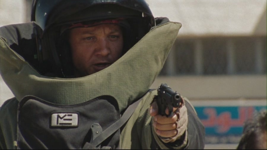 Jeremy Renner plays Sgt. 1st Class William James in "The Hurt Locker," a film about an Army Explosive Ordnance Disposal team during the Iraq war.