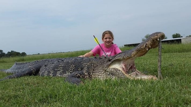 10-year-old Texas girl bags 13-foot alligator (4 PHOTOS) (4)