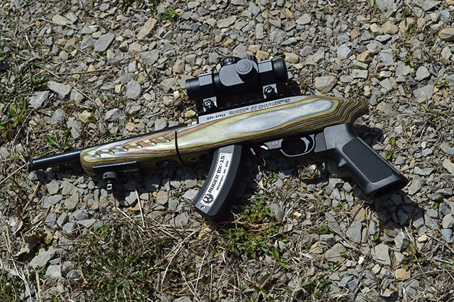 ruger charger on gravel ground