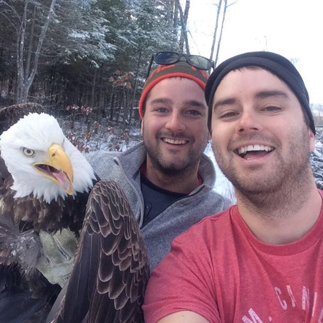 bald eagle selfie