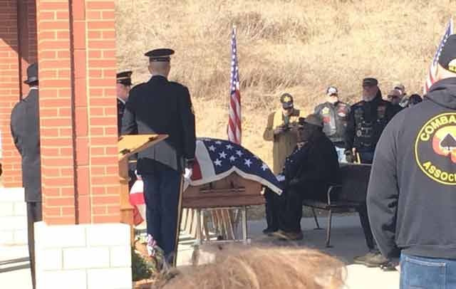 homeless veteran's funeral