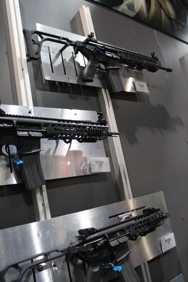 Sig Sauer's MCX Rifle modular design won it many looks from spectators at the Great American Outdoor Show in Pennsylvania. (Photo: Jacki Billings) 