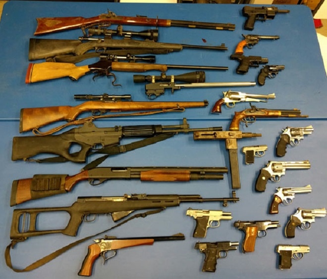 State confiscates 83 guns in prohibited possessor sweep