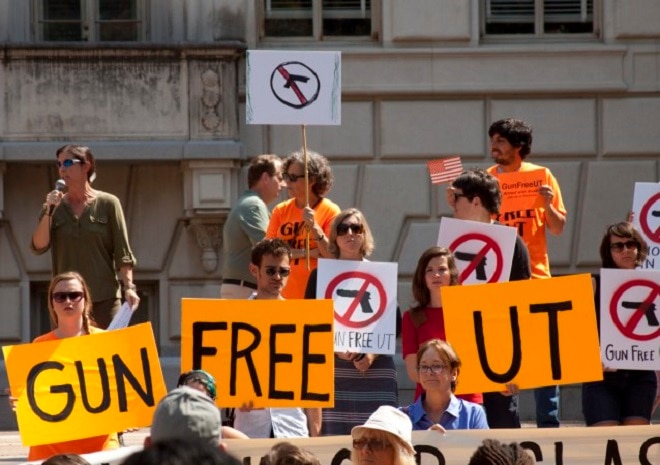Univ of Texas to allow partially loaded guns in class, ban them in dorms