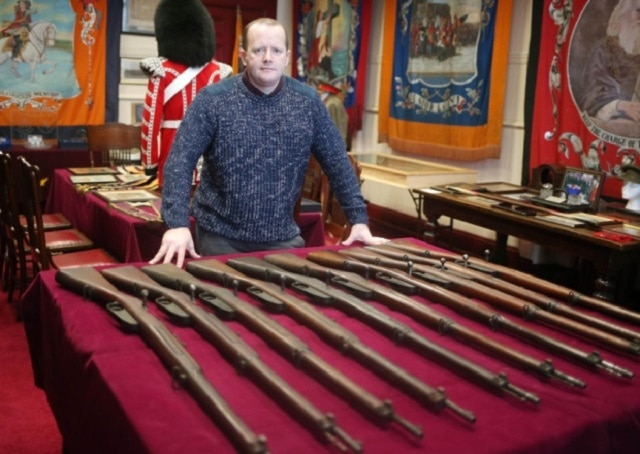 Cabinet of rifles hidden for 100 years pop up in Northern Ireland (1)