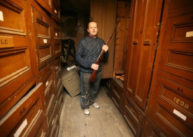 Cabinet of rifles hidden for 100 years pop up in Northern Ireland (4)