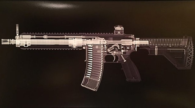 Detail of an HK416 print.