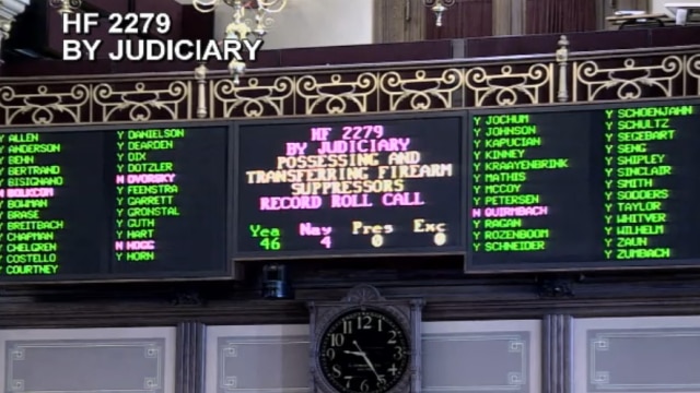 Iowa Senate passes suppressor legalization bill by huge margin