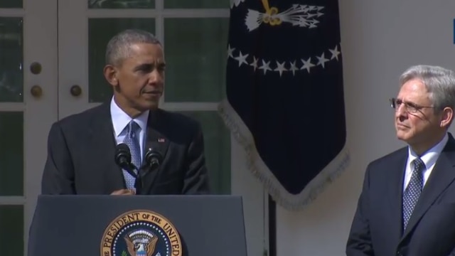 President Obama nominates Merrick Garland to replace Scalia on Supreme Court