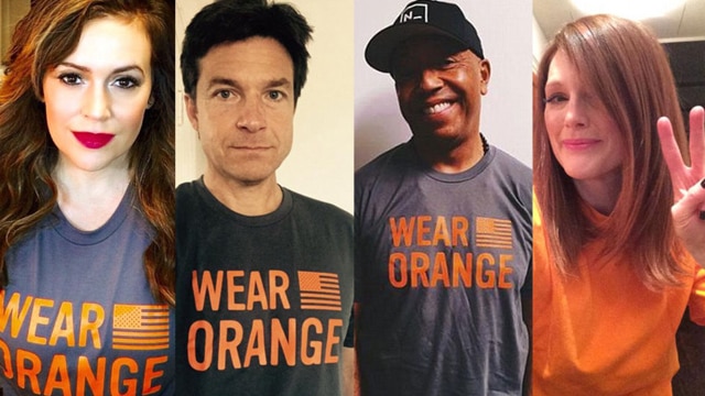 Celebrities participating in last year's "Gun Violence Awareness Day." 