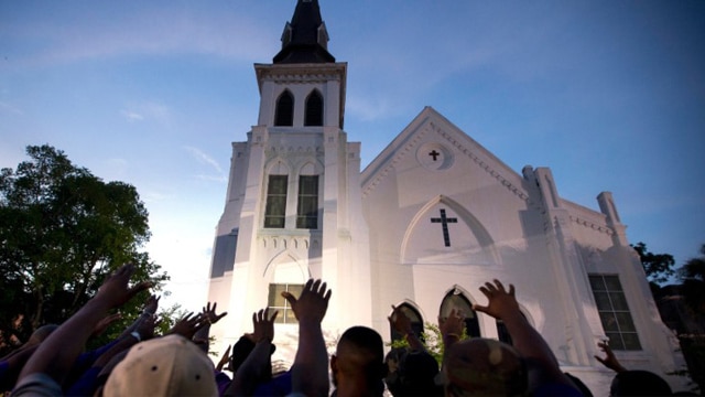 Outside Emanuel AME Church in Charleston, South Carolina, after the June 17, 2015, shooting. (Photo: Associated Press)