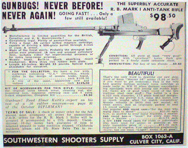 Remember back when you could buy working .55 caliber Boys Anti-tank rifles