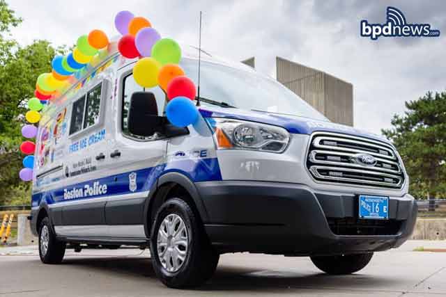 Boston Police Department ice cream truck