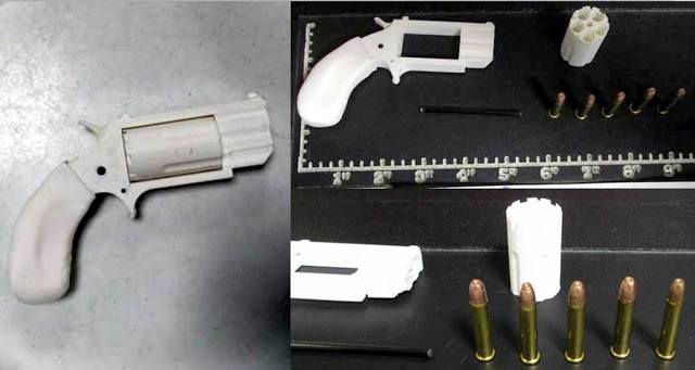 The 3D printed revolver discovered on a carry on bag at the Reno airport. (Photo: TSA)