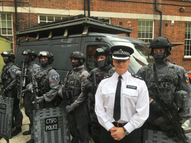 Counter Terrorism Specialist Firearms Officers with Chief Superintendent Martin Hendy 