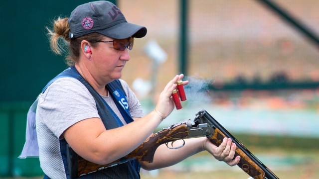 Kim Rhode, six time Olympic champ, at the Rio games. (Photo: Team USA)