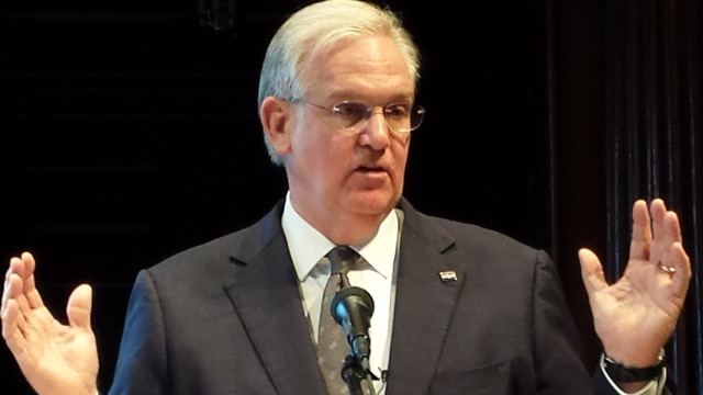 Outgoing Missouri Democrat Gov. Jay Nixon saw a host of bills he vetoed earlier this year shamble past the Governor's mansion into law under escort by the state's GOP heavy Legislature on Wednesday. (Photo: Missourinet)