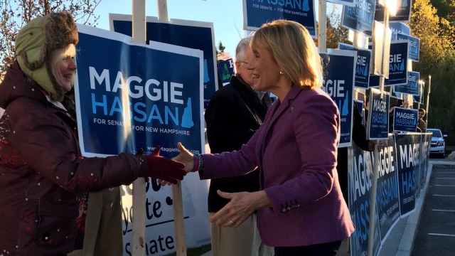 After vanquishing a series of pro-gun bills while in office, more than half of Gov. Hassan's U.S. Senate campaign contributions are coming from out of state gun control advocates. (Photo: Maggie for NH)