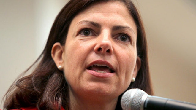 New Hampshire Sen. Kelly Ayotte has been targeted by anti-gun groups, which spent $2.5 million against her during the 2016 campaign. (Photo: NHPR)