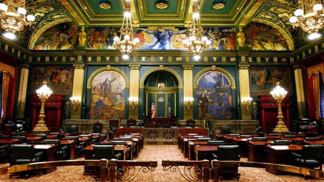 The Senate chambers at the Pennsylvania State Capitol (Photo: Pennsylvania General Assembly)