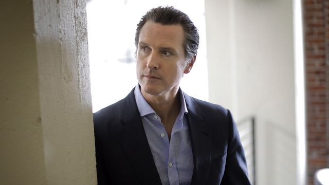 Lt. Gov. Gavin Newsom has enshrined a host of new gun control laws with the help of voters, but may have to defend their legality when compared to the Second Amendment. (Photo: Carlos Avila Gonzalez/ The San Franciscio Chronicle)