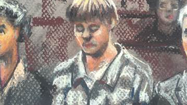 Dylann Roof as he appeared in court during a jury selection hearing in September 2016. 
