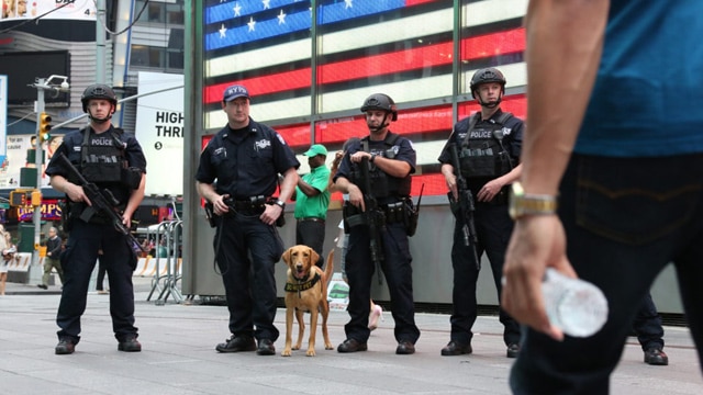 Security in New York City during the week of the presidential election. (Photo: NYPD)