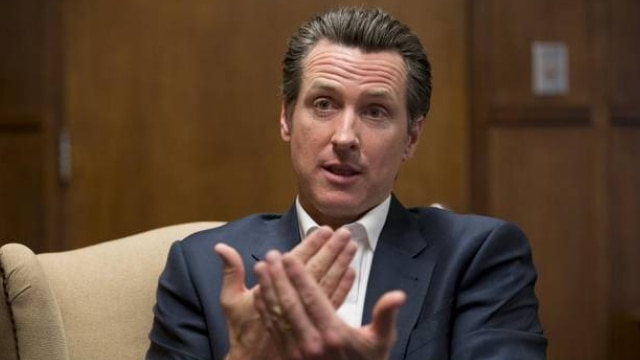 California Democrat Lt. Gov. Gavin Newsom was able to get his Prop. 63 ammo regulation measure, approved by voters. (Photo: Merced Sun-Star) 