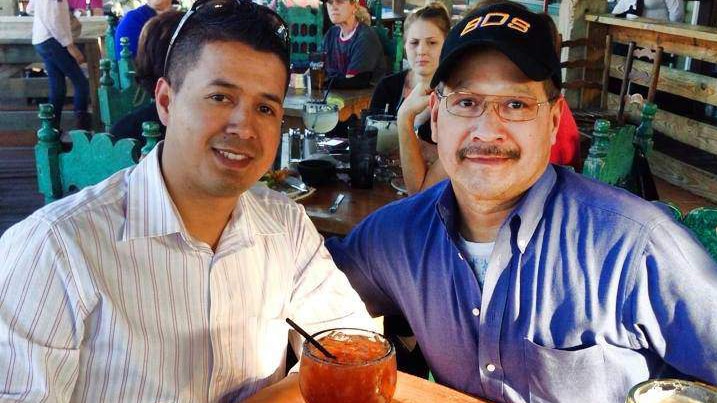 Slain Dallas Police Officer Patrick Zamarripa, left, and his father, Enrique Zamarripa, right (Photo: Facebook)