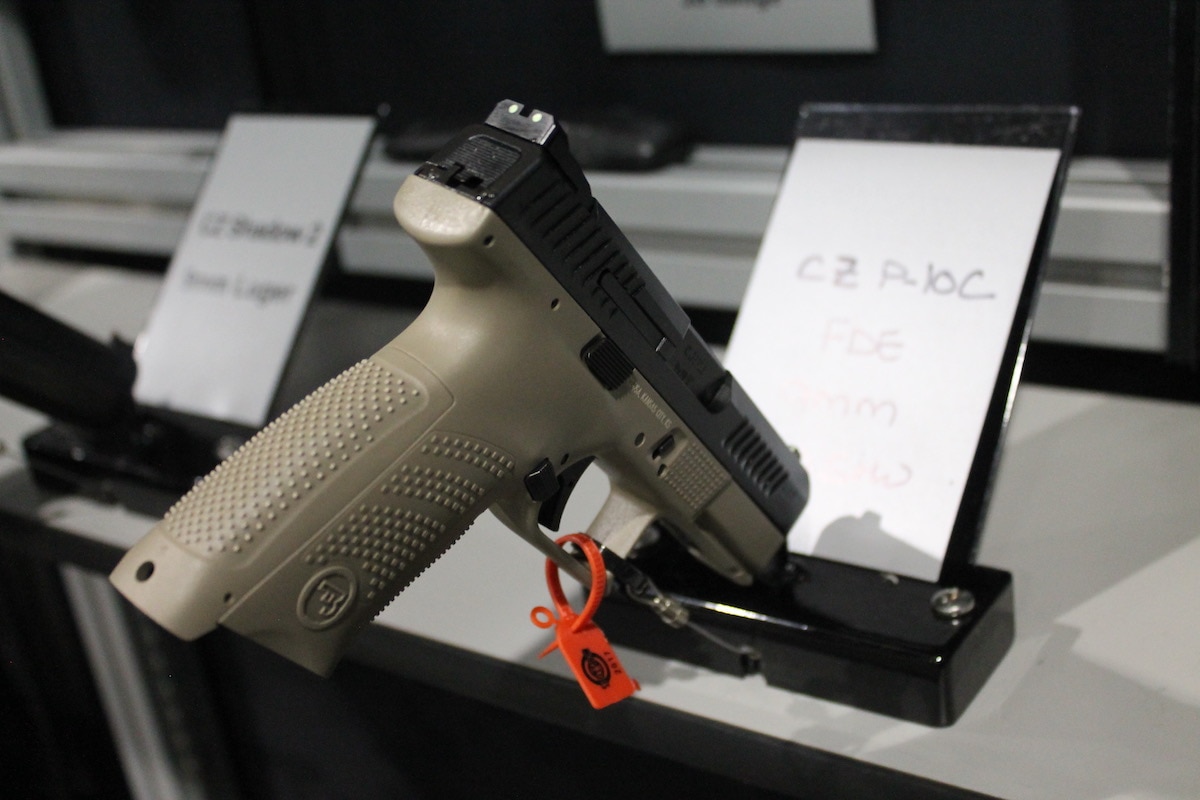 CZ's P10-C may look like a standard striker fired, but it had one of the best triggers we felt at SHOT Show. (Photo: Jacki Billings)