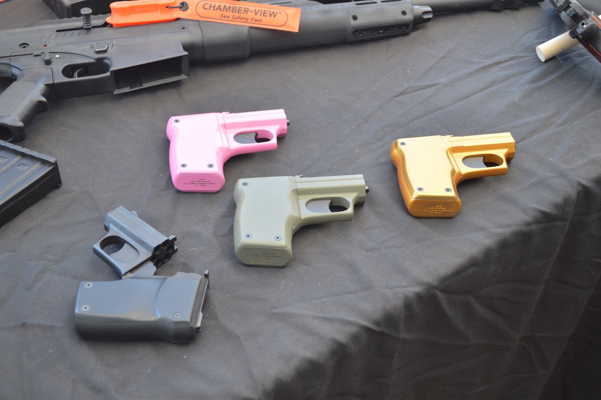 Standard Manufacturing got some buzz on range day with their cheerfully colored Volleyfire line.(Photo: Kristin Alberts)