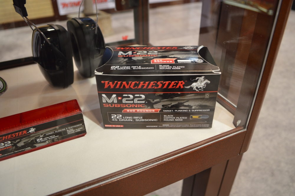 Winchester debuted bulk packs of M-22 Subsonic ammunition, built purposely for reliable feeding in semi-auto platforms with superior suppressed performance(Photo: Kristin Alberts)