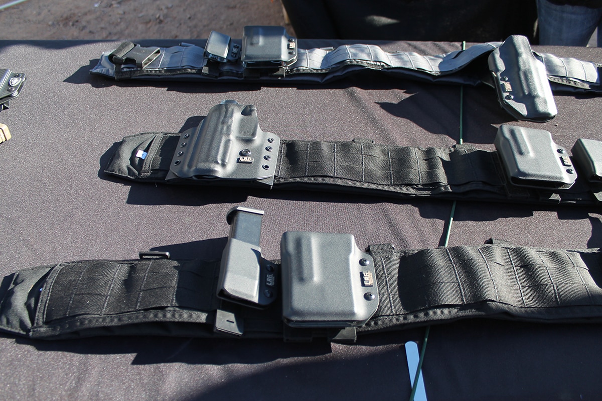Holsters 24: L.A.G. Tactical holsters on a battle belt. (Photo: Jacki Billings) 