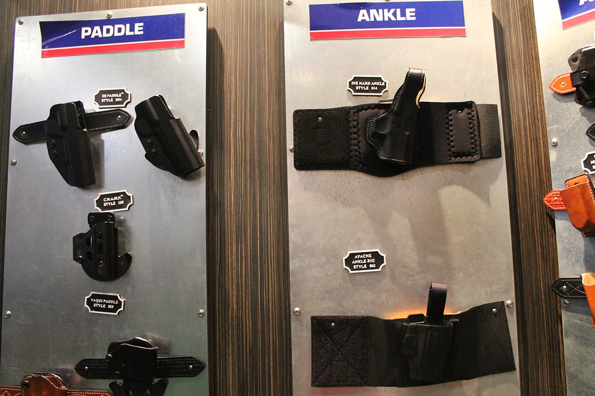 Paddle and ankle holsters from DeSantis. (Photo: Jacki Billings) 