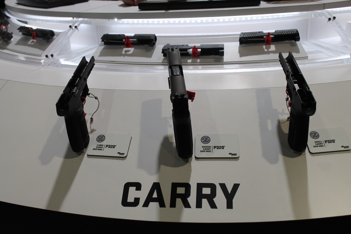 Sig Sauer offered a peek inside their carry sized P320. (Photo: Jacki Billings)