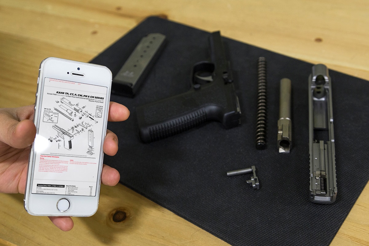 The new app, available for both Apple and Android mobile devices, allows shooters to access information about their favorite Kahr Firearms Group products. (Photo: Kahr Firearms Group)