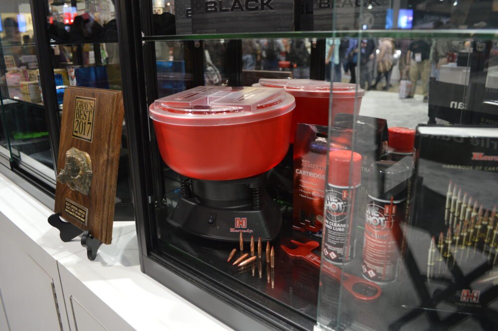 Hornady introduced the new M1 Case Tumbler, which retails for $75 (Photo: Kristin Alberts)