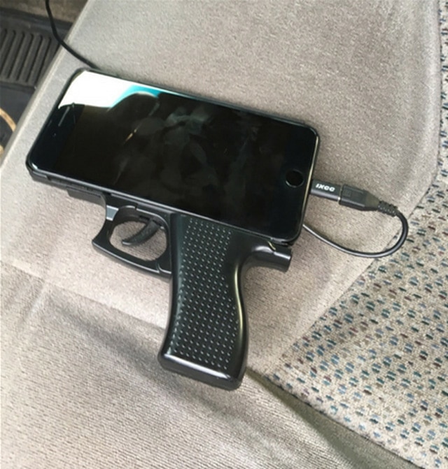 gun shaped cell phone case