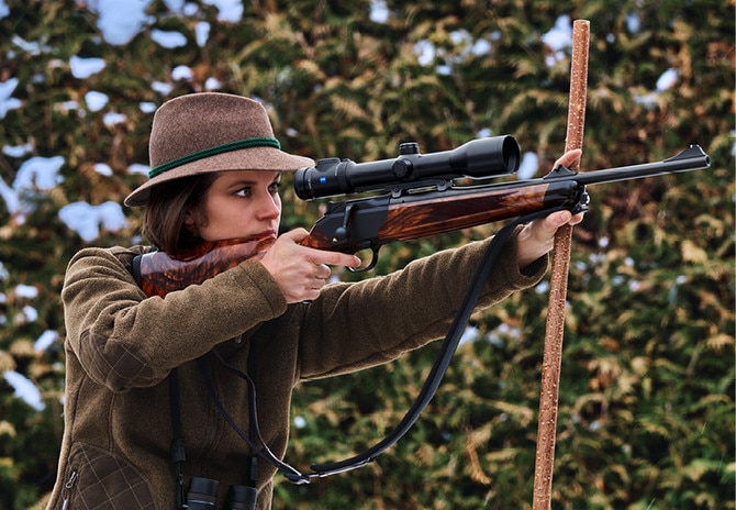 Blaser designed the F16 and R8, pictured above, to better fit women's smaller frames. (Photo: Blaser USA)