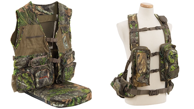 The Super Elite, left, and Long Spur, right, hunting vests are two new designs from Alps OutdoorZ. (Photo: Alps OutdoorZ)