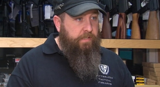 Erik Lowry and his shop, Pittsburgh Tactical Firearms, are accused of selling as many as 100 guns without the proper paperwork and illegal possession of an NFA item. (Photo: KRMG) 