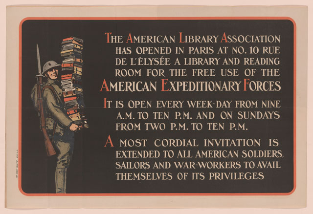 American Library Association poster. Burton Egbert Stevenson Papers. (Photo: Library of Congress)