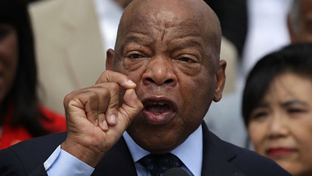 U.S. Rep. John Lewis will protest alongside gun control groups Saturday against the NRA. (Photo: Getty)